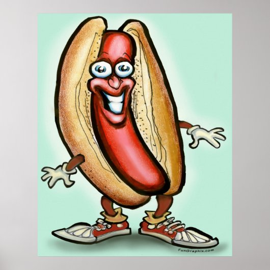 Hot Dog guy Poster (Voorkant)