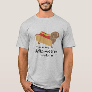 Hot Dog Hallo-Weenie Funny Weiner Dog T-shirt