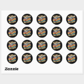 Hot Dog Heaven Ronde Sticker (Vel)
