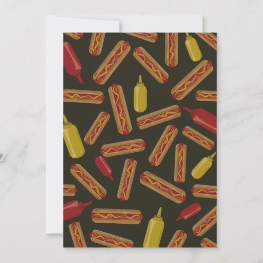 Hot Dog! Het is een jongen Baby shower uitnodiging (Achterkant)