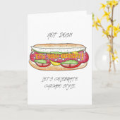 HOT DOG! Het is jouw verjaardag! Kaart (Gele Bloem)