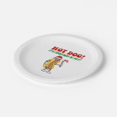 Hot Dog Het is Kerstmis in juli Borden Papieren Bordje (Gekanteld)