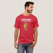 Hot Dog Het is Kerstmis in juli T-shirt (Voorkant volledig)