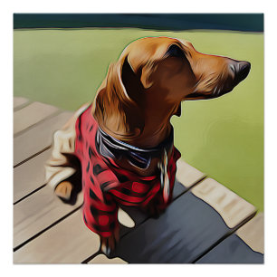 Hot Dog Hete Eigenaar Perfect Poster