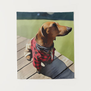 Hot Dog Hot Eigenaar Wandkleed
