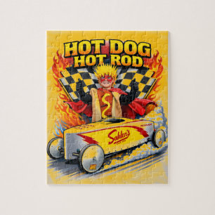 Hot Dog Hot Rod Legpuzzel