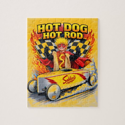 Hot Dog Hot Rod Legpuzzel (Verticaal)