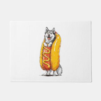 Hot Dog Husky - Grappig Eten Kostuum Deurmat