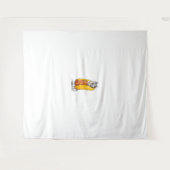 Hot Dog Husky - Grappig Eten Kostuum Wandkleed (Voorkant (horizontaal))