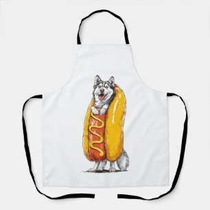 Hot Dog Husky � Grappig Voedsel Kostuum Schort