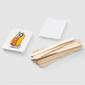 Hot Dog Husky � Grappige Voedsel Kostuum Handwaaier (Niet-gemonteerd)