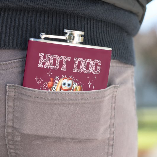 Hot Dog! Ik ben de echte deal Heupfles (Voorbeeld)