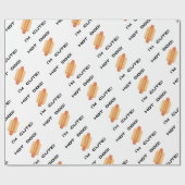 Hot Dog I'm Cute Cadeaupapier (Vlak)