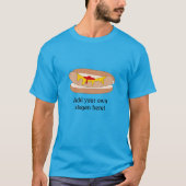 Hot Dog in Bun:  slogan T-shirt (Voorkant)