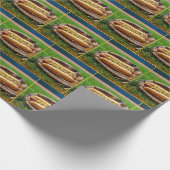 Hot Dog in honkbalhandschoen Cadeaupapier (Hoek)