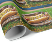 Hot Dog in honkbalhandschoen Cadeaupapier (Rol Hoek)