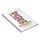 Hot Dog Ingredient Love Funny Slogan Art Notitieboek (Rechterzijde)