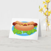 Hot Dog Kaart (Gele Bloem)