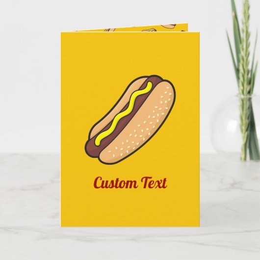 Hot Dog Kaart (Voorkant)