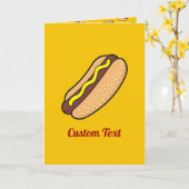 Hot Dog Kaart (Gele Bloem)