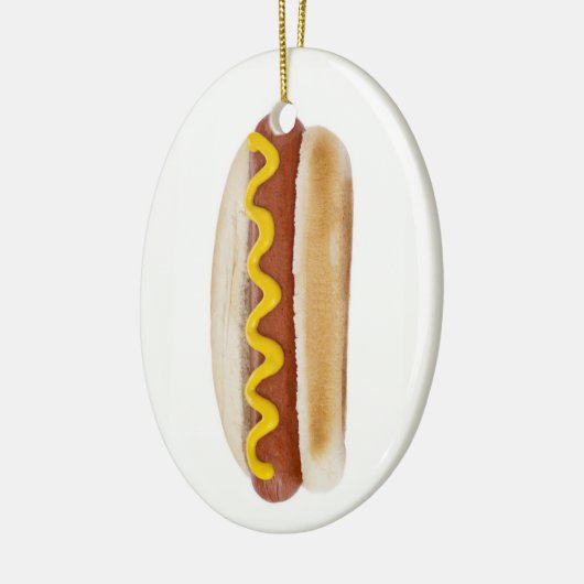 Hot Dog Keramisch Ornament (Links)