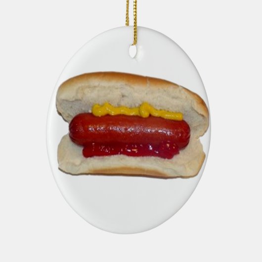 Hot Dog Keramisch Ornament (Rechts)