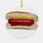 Hot Dog Keramisch Ornament (Voorkant)