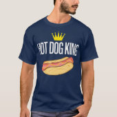 Hot Dog King Funny T-shirt (Voorkant)