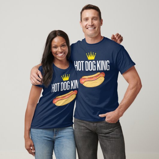 Hot Dog King Funny T-shirt (Unisex)