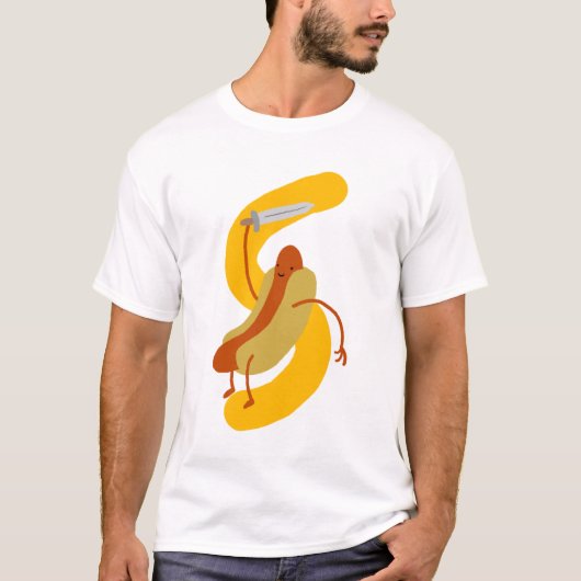 Hot Dog Knight T-shirt (Voorkant)