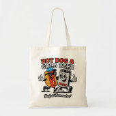 Hot Dog & koud bier Tote Bag (Voorkant)