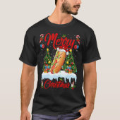 Hot Dog Lights-kerstboom kerstmis T-shirt (Voorkant)