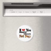 Hot Dog Love Magneet (Insitu (Vaatwasser))