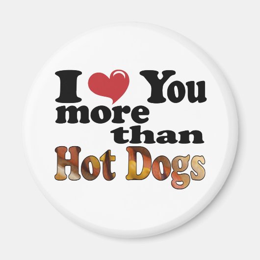 Hot Dog Love Magneet (Voorkant)