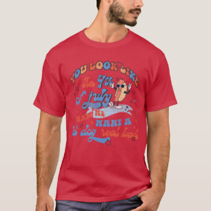 Hot Dog Love USA Funny you look like Fourth of jul T-shirt