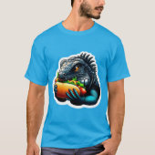 HOT DOG LOVING IGUANA 3 T-SHIRT (Voorkant)