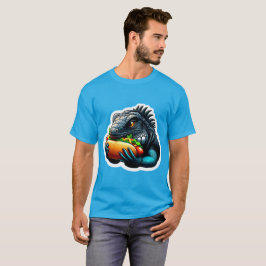 HOT DOG LOVING IGUANA 3 T-SHIRT