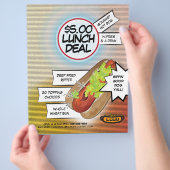 Hot Dog Lunch Deal Flyer (Hand)