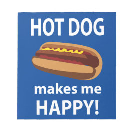 Hot Dog Maakt Mij Gelukkig Hot Dog Notitieblok