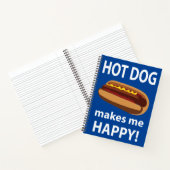 Hot Dog Maakt Mij Gelukkig Hot Dog Notitieboek (Binnen)