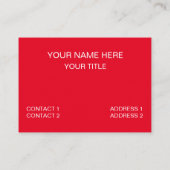 Hot Dog Maakt Mij Gelukkig Hot Dog Visitekaartje (Achterkant)