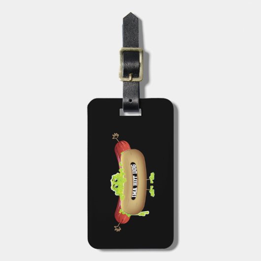 HOT DOG MAN BAGAGELABEL (Voorkant verticaal)