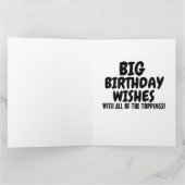 HOT DOG MAN Grappig VERJAARDAG WENSKAART Kaart (Binnen)