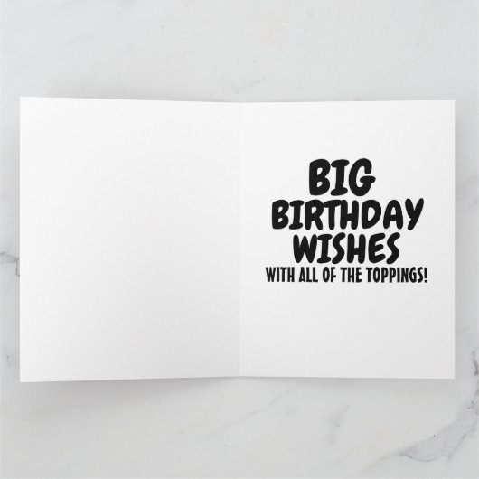 HOT DOG MAN Grappig VERJAARDAG WENSKAART Kaart (Binnen)