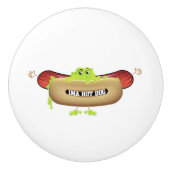 HOT DOG MAN KERAMISCHE KNOP (Voorkant)