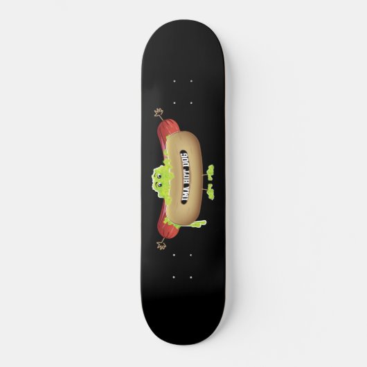 HOT DOG MAN PERSOONLIJK SKATEBOARD (Voorkant)
