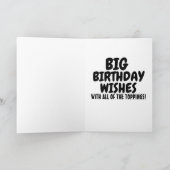 HOT DOG MAN VERJAARDAG WENSKAARTEN KAART (Binnen)