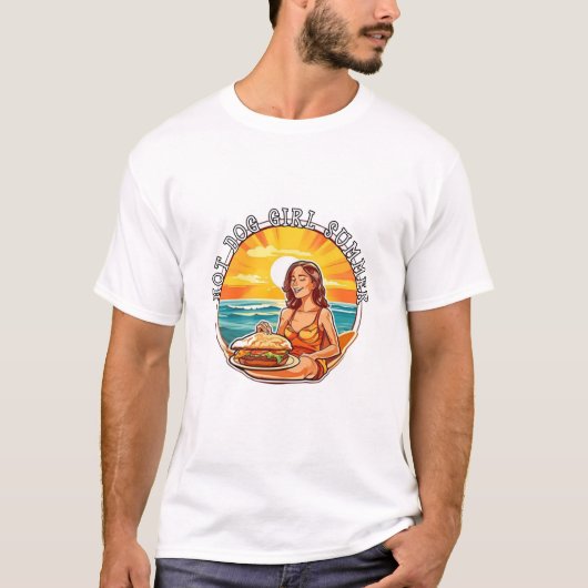 HOT DOG MEISJE ZOMER T-SHIRT (Voorkant)