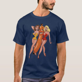Hot Dog met de Dames T-shirt