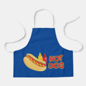 Hot Dog met Mosterd en Ketchup Schort (Voorkant)